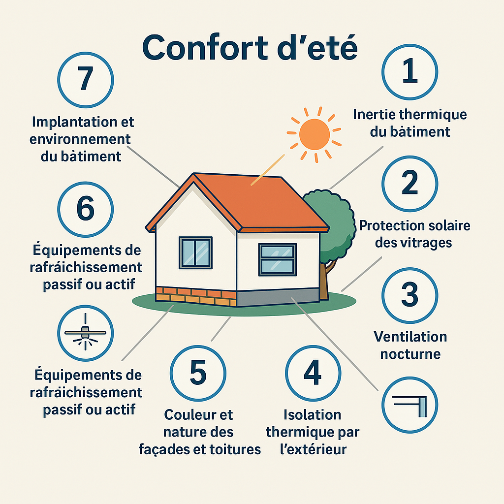 Les critères du confort d'été